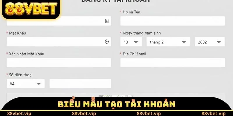 Đăng Ký 88vbet - Tiến Trình Mở Account Cá Cược Siêu Dễ 3 Biểu mẫu tạo tài khoản