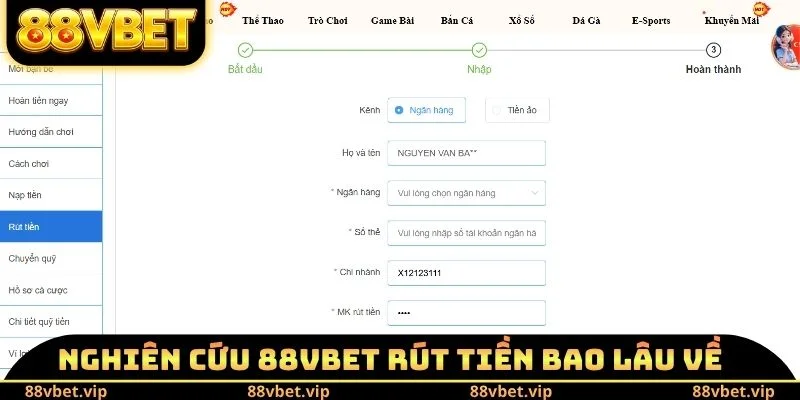 88vbet Rút Tiền Bao Lâu Về - Lựa Chọn Loại Hình Thanh Toán 1 Nghiên cứu 88vbet rút tiền bao lâu về