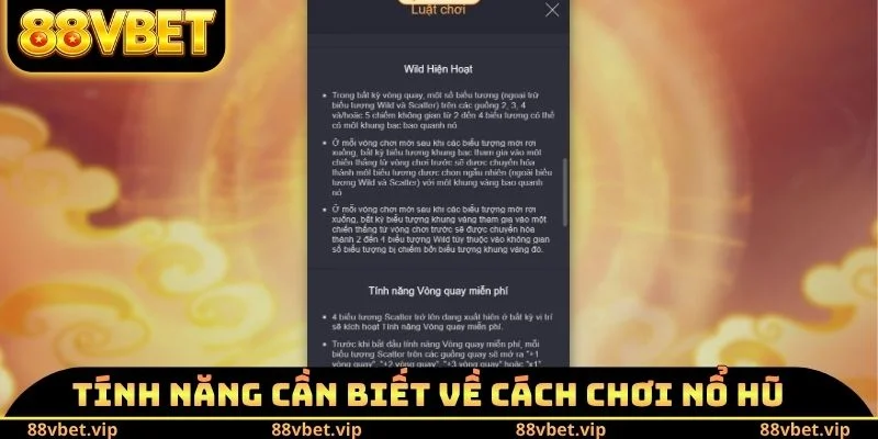 Cách Chơi Nổ Hũ Đổi Thưởng 88vbet - Các Thao Tác Cần Biết 3 Tính năng cần biết về cách chơi nổ hũ đổi thưởng