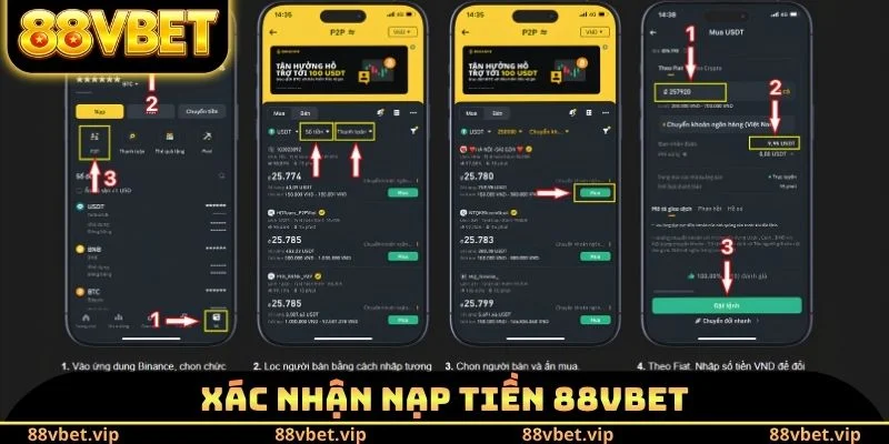 Nạp Tiền 88vbet - Nâng Cao Nguồn Vốn Với Nhiều Phương Thức 3 Xác nhận nạp tiền 88vbet