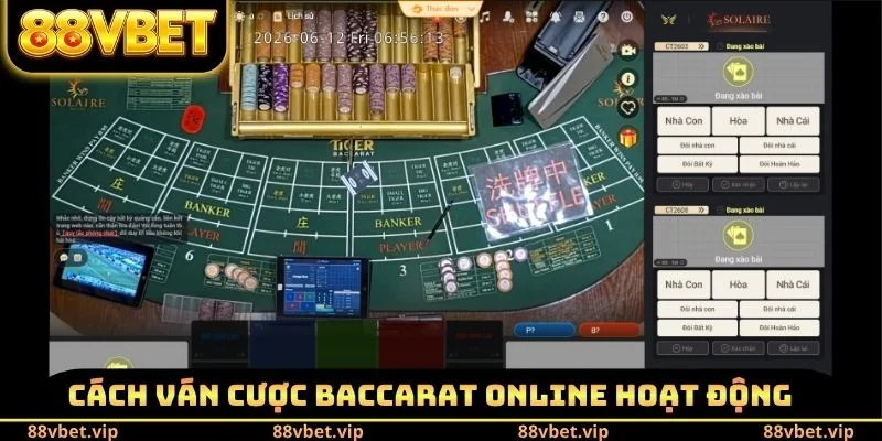Cách ván cược Baccarat Online hoạt động