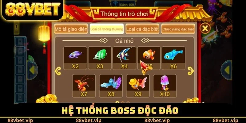 Bắn Cá Thần Tài - Chinh Phục Giải Thưởng Khổng Lồ Từ Boss 2 Hệ thống boss độc đáo